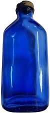 Vintage Philips Milk Of Magnesia Cobalt Blue Glass Medicine/ Apothecary Bottle.  picture