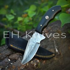 CUSTOM Hand Forged Damascus Steel Hunting Skinner Knife MICARTA HANDLE 3468 picture
