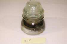Antique Hemingray 42 Glass Insulator Clear Made in the USA Beaded Bottom I-15 picture
