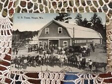 Neopit Wisconsin US Horse Teams With Owners Unposted Postcard picture