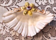 Vintage Unique Authentic Out Of The Sea Seashells Jewelry Trinket Dish, 1980s picture