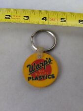 Vintage Warp's Plastics Honest Weight Keychain Fob Key Ring Hangtag *QQ28 picture