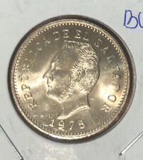 1975 El Salvador 10 Centavos UNCIRCULATED Coin-26MM-Francisco Morazan-KM#150 picture