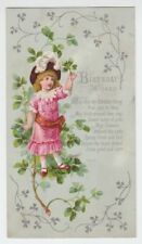[12468] 1880-90's BIRTHDAY WISHES CARD picture