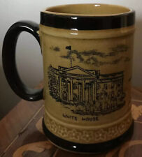 VINTAGE Washington DC US Capitol White House Ceramic Mug 8oz EUC Mid Century picture