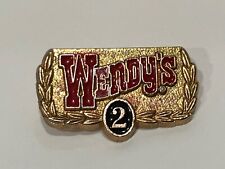 Rare Wendy's Employee 2 year Hat / Lapel Pin picture