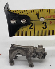 Vintage Miniature Pewter Bulldog picture