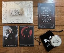 OwlCrate BookishBox Nevernight Pocket Mirror Quote Print Tarot Cards picture