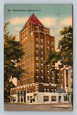 Kinston NC-North Carolina, Hotel Kinston Hotel Kinoca Street View Linen Postcard picture