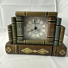 Howard Miller Mantle Clock Model # 645-421 Drawer Glued Shut Stacked Books Works picture