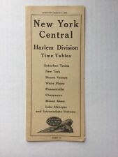 New York Central Timetable Harlem Division Suburban March 1, 1945 picture