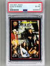 1994 Ultra Figus #2 Guns N Roses Intl Rock Cards Collection PSA 6 Pop 1 (Music) picture