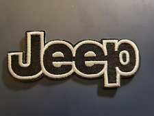 JEEP VINTAGE LOOK LOGO IRON ON EMBROIDERED PATCH 3.25