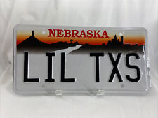LIL TXS Vintage Vanity License Plate Nebraska Personalized Auto Man-Cave Décor picture