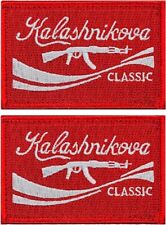Kalashnikova Classic AK47 Embroidered Morale Patch |2PC  3