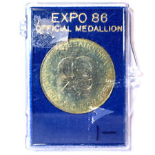 1986 Vancouver Canada World's Exposition Medal Uncirculated BU Coin #7840 picture