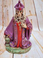 Vintage Holland Mold Nativity Kneeling Wiseman Figure Ceramic Jeweled picture