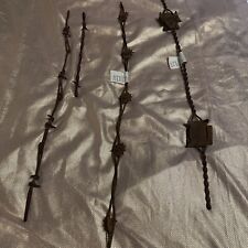 antique barb wire,1883-1887, lot of 4 pieces picture