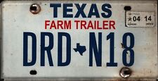 Vintage 2014 TEXAS  License Plate - Crafting Birthday MANCAVE slf picture