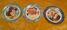 Set Of 3 McDonald’s Disney Hercules Plastic Plates Megara Zeus Vintage 1997 picture