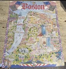 Historical City of Boston Art Poster 1975  32”x24” (Evergreen Press Ltd.) picture
