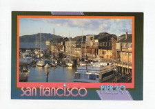 Vintage San Francisco Sunset On Pier 39 Postcard The Collectors Series 1995 picture