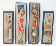 Lembranca de Rio de Janeiro 4 Wooden Folk Art USA Brasil People Musicians 13