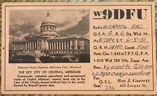 QSL Card - 1931 - Jefferson City , Missouri USA - Roy Garrett - W9DFU picture