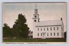 Jaffrey NH-New Hampshire, Old Jaffrey Town Hall, Antique, Vintage Postcard picture