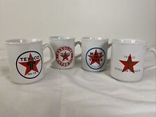 Four Vintage Collectable Chevron Texaco Coffee Cup Mug Texas Company picture