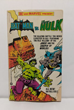 Batman vs The Incredible Hulk First Printing 1982 Paperback Book DC Marvel Comic picture