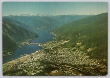 Aerial View of Nelson BC British Columbia Canada Kootenay Lake 4x6 Postcard picture