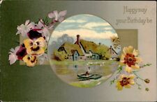 Postcard Holiday Happy Birthday Divided Back Embossed circa 1910 picture