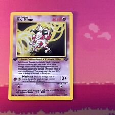 Pokemon Card Mr Mime Jungle 1st Holo Rare Excellent Condition picture