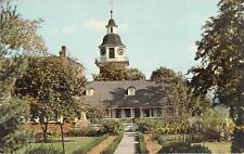 Great House and Church Tower Formal Garden at Old Economy Ambridge Pa. Postcard  picture
