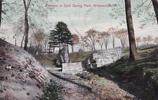 Postcard RI Woonsocket Rhode Island Fountain in Cold Spring Park c1907 H18 picture