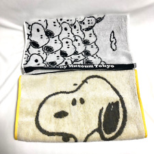Snoopy Museum Tokyo Face Towel set of 2 Logo / Group of Snoopy Brand-new picture