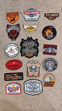 Lot of 16 Biker Motorcycle Jacket Patches Leesburg Concrete Cowboy Full Throttle picture