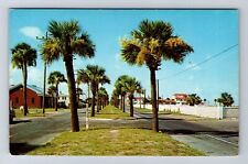 Savannah Beach GA-Georgia, Waterfront Avenue, Antique, Vintage Postcard picture