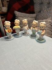 5 Total Vintage Kewpie Healing Hands Collection Numbered Charming Figurines picture