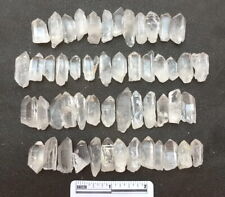 50pcs Bulk Clear Quartz Small Terminated Points Rough Crystal Short Wands Tips picture