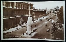 RPPC London England Postcard Early 1900s Rare VHTF Whitehall Cenotaph Cars Bus  picture