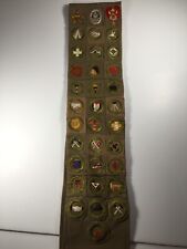 31 1920's Type A Merit Badge Type 1 Eagle Rank Aviation Mech Drawing BSA Sash picture