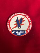 American Airlines Desert Storm Appreciation Week July 28-Aug 3 1991 Button Pin picture