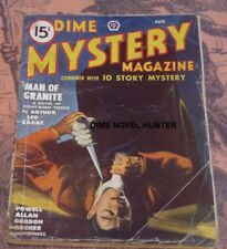 DIME MYSTERY MAGAZINE AUGUST 1949 GREAT HORROR TERROR  COVER picture