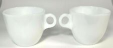 Vintage Federal Milk Glass Coffee Cups Mugs C Handle 1950’s-1960’s Mid Century picture