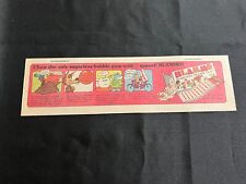 #04a BLAMMO Sugarless Bubble Gum Lot of 5 Sunday Comics Section Ads  1977 picture