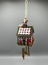 Vintage Plastic Christmas Gingerbread House Wind Chime picture
