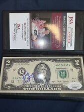 Unique Frank Iero Autographed My Chemical Romance $2 Dollar bill Offers Welcome picture