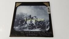 MSB Glass Magic Lantern Slide Photo DEATH OF HAROLD AT THE BATTLE OF HASTING picture